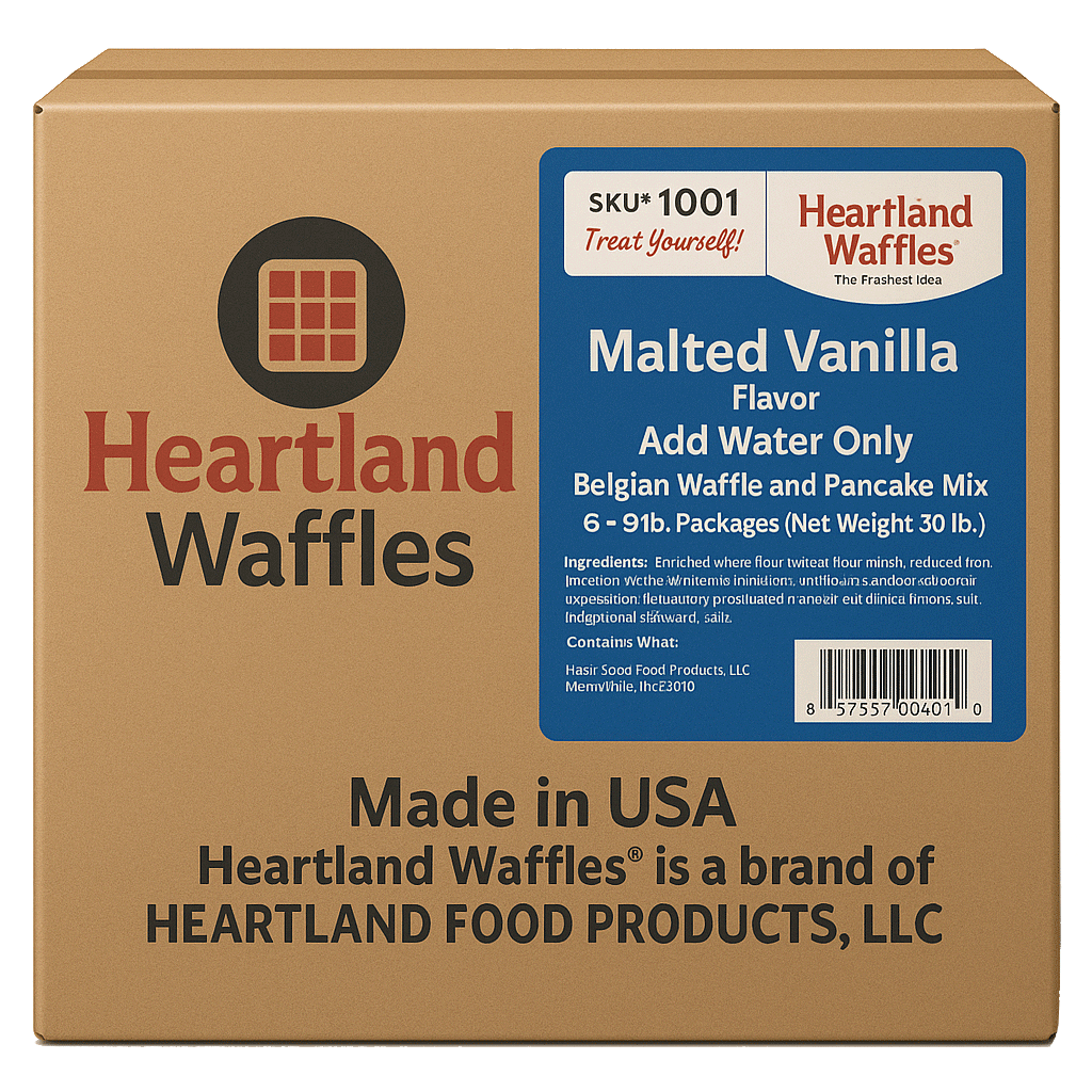 Malted Vanilla Belgian Waffle and Pancake Mix