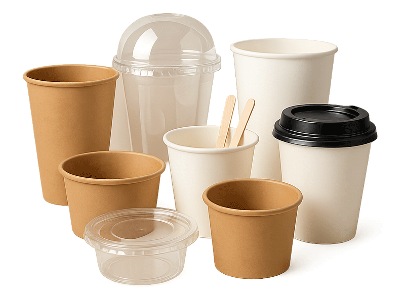 Cups, Lids, Containers