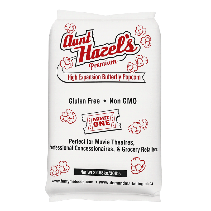 Aunt Hazel’s Premium High Expansion Butterfly Popcorn – 50 lbs