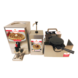 Bulldog Waffle Baker with Butter and Syrup Dispensers